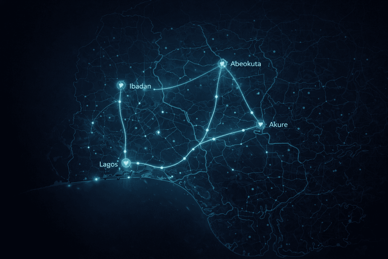South-West coverage map